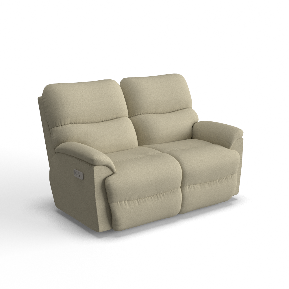Trouper Power Reclining Loveseat w/ Headrest & Lumbar